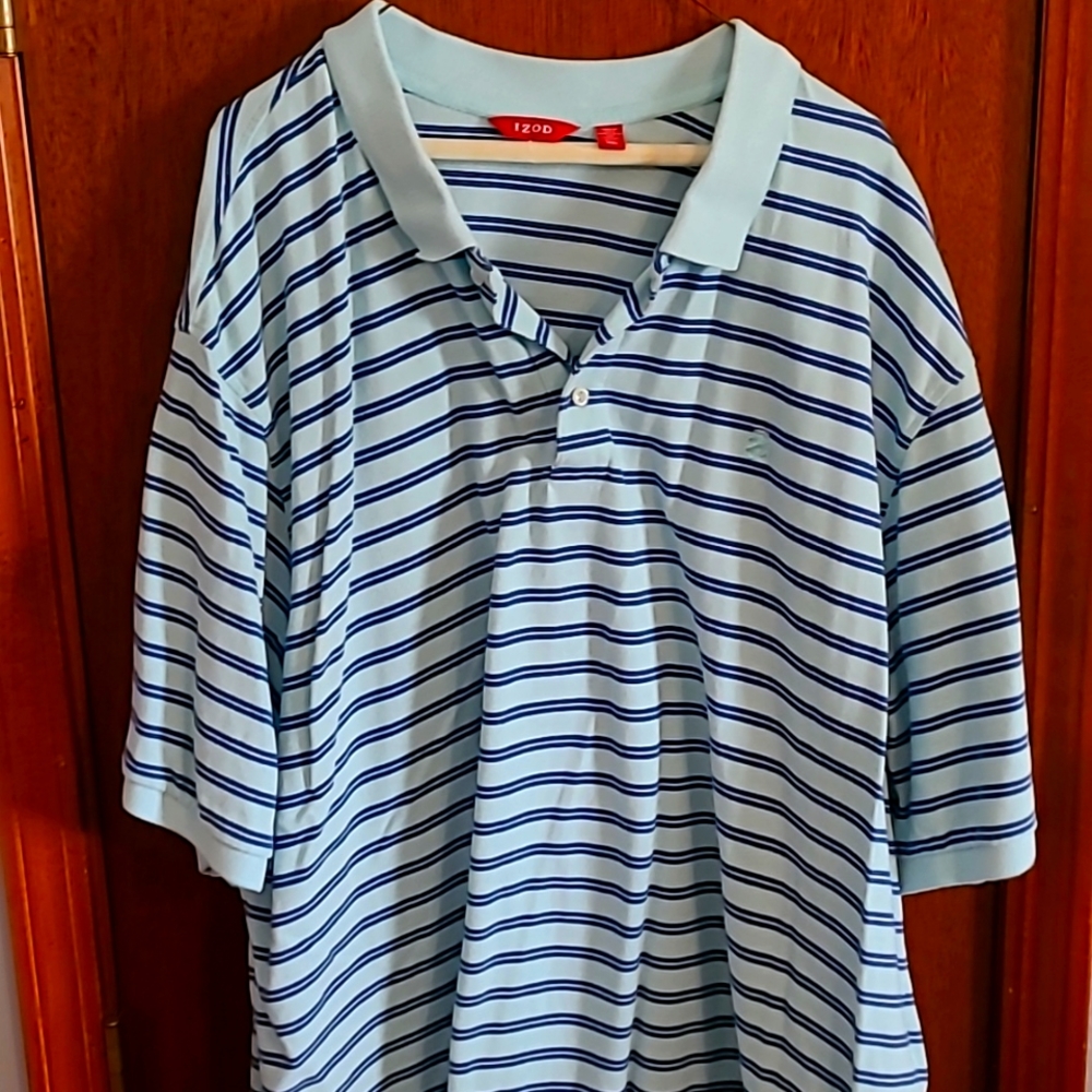 Men's 4XLT Blue Polo